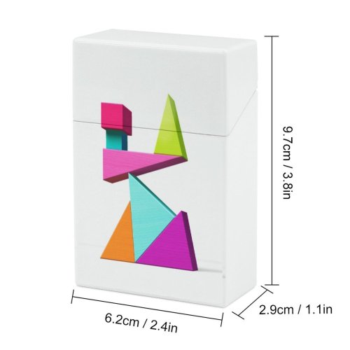 yanfind Cigarette Case Puzzle Growth Studio Courage Concentration Block Support Innovation Shot Adversity Risk Hard Plastic Crushproof Cigarette Case