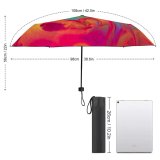 yanfind Umbrella Manual Space Artist's Palette Cologne Pollution Social Leaking Studio Carnival Issues Turquoise Zigzag Windproof waterproof anti-ultraviolet protection golf umbrella