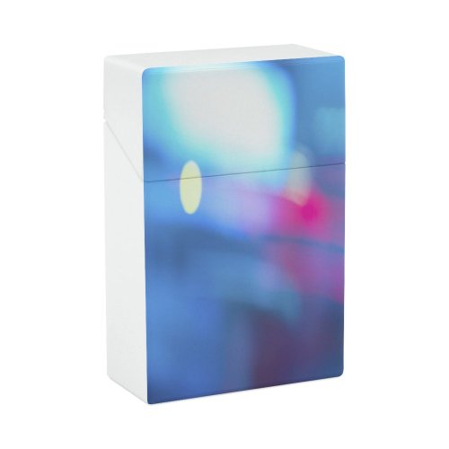 yanfind Cigarette Case Blurred Purple Outdoors Natural City USA Abstract Light York Defocused Motion Dusk Hard Plastic Crushproof Cigarette Case