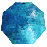 yanfind Umbrella Manual Effects Transparent Concentration Generated Illusion Rhombus Photographic Seamless Decoration Digitally Entertainment Windproof waterproof anti-ultraviolet protection golf umbrella