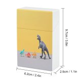 yanfind Cigarette Case Space Studio Emotional Equality Extinct Rex Playing Confrontation From Shot Conflict Fear Hard Plastic Crushproof Cigarette Case