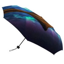yanfind Umbrella Manual Space Glowing Tranquility Place Dramatic Beauty Journey Awe River Scenics Borealis Windproof waterproof anti-ultraviolet protection golf umbrella