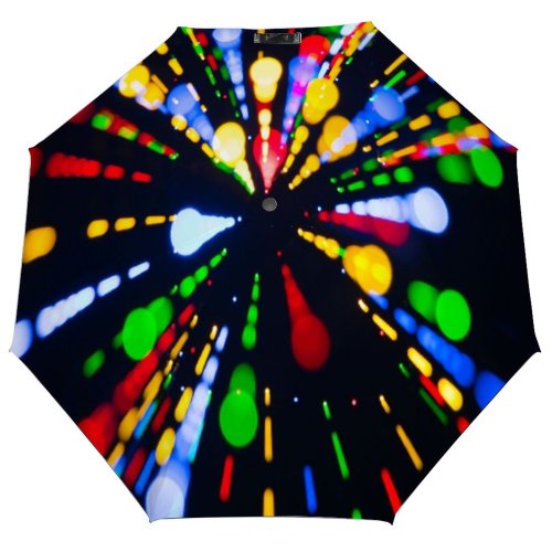 yanfind Umbrella Manual Bizarre Glowing Comunidad Autonoma Valencia Splattered Defocused Disco Blurred Natural Windproof waterproof anti-ultraviolet protection golf umbrella