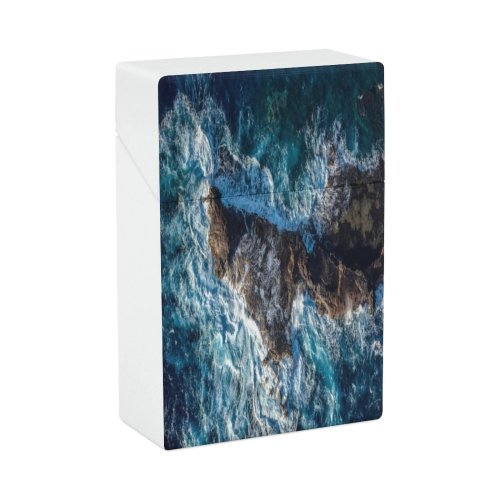 yanfind Cigarette Case Nautical Relaxation Island Strength Islands Moody Dramatic Tree Turquoise Beauty Maui Beach Hard Plastic Crushproof Cigarette Case