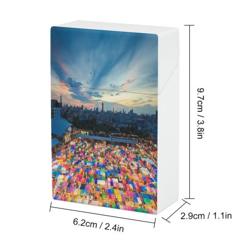 yanfind Cigarette Case Asian Urban Association Nations Lifestyles Outdoors Bangkok Built Cityscape City Hard Plastic Crushproof Cigarette Case
