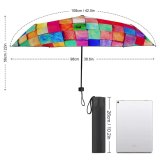 yanfind Umbrella Manual By Side Craft Vibrant Still Wall Art Choice Building Sunny Sunlight Abstract Windproof waterproof anti-ultraviolet protection golf umbrella