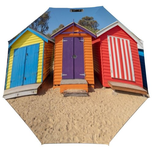 yanfind Umbrella Manual Place Beach Exterior Famous Australia Shed Victoria Cities Scenery Landscape Hut Building Windproof waterproof anti-ultraviolet protection golf umbrella