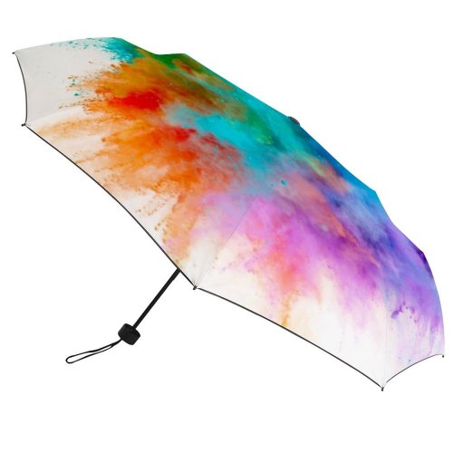yanfind Umbrella Manual Turquoise Powder Nebraska Art Abundance Abstract Vitality Hot Motion Purple USA Windproof waterproof anti-ultraviolet protection golf umbrella