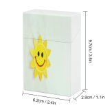 yanfind Cigarette Case Childhood Cheerful Fun Positive Happiness Emotion News Confidence Fantasy Wellbeing Emoticon Sunlight Hard Plastic Crushproof Cigarette Case