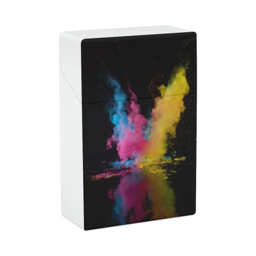 yanfind Cigarette Case Studio Creativity Exploding Shot Structure Reflection Art Powder Physical Ideas Motion Hard Plastic Crushproof Cigarette Case
