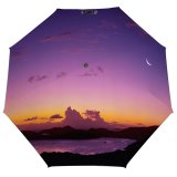 yanfind Umbrella Manual Sky Silence Sunset Away Scenery Tranquility Magenta Constellation Getting Archival Windproof waterproof anti-ultraviolet protection golf umbrella
