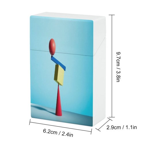 yanfind Cigarette Case Organized Space Strength Studio Cuboid Cone Block Challenge Dimensional Support Cube Shot Hard Plastic Crushproof Cigarette Case