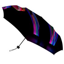yanfind Umbrella Manual Flowing Silhouette Wave Lifestyles Light Laser Electricity Trail Motion Curve Windproof waterproof anti-ultraviolet protection golf umbrella