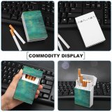 yanfind Cigarette Case Old Toughness Strength Blank Blackboard Morocco Smooth Rusty Turquoise Rough Marrakesh Paneling Hard Plastic Crushproof Cigarette Case