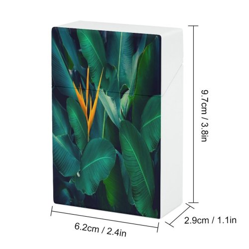 yanfind Cigarette Case Thammarat Growth Tree Botany Leaf Si Dark Beauty Springtime Bush Foliage Rainforest Hard Plastic Crushproof Cigarette Case