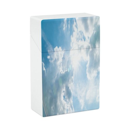 yanfind Cigarette Case Cheerful Fun Happiness Outdoors Atmosphere Cloud Landscape Overcast Silver Natural Empty Temperature Hard Plastic Crushproof Cigarette Case