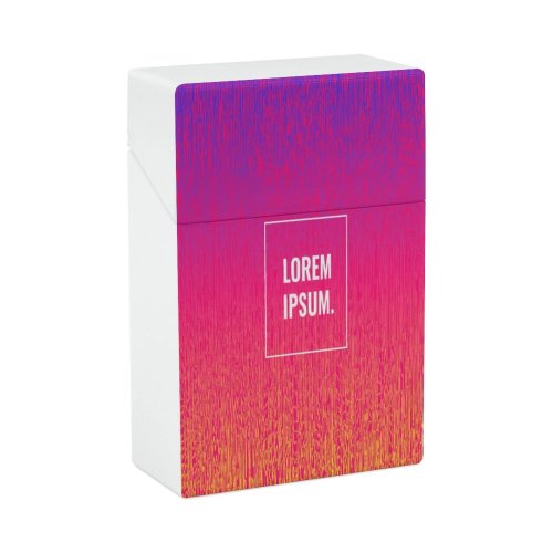 yanfind Cigarette Case Space Messaging Smooth Rainbow Dimensional Shiny Simplicity Vibrant Luminosity Wave Hard Plastic Crushproof Cigarette Case