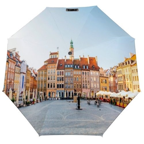 yanfind Umbrella Manual Sky Morning Eastern Built Famous Panoramic Idyllic Horizon History Restaurant Windproof waterproof anti-ultraviolet protection golf umbrella
