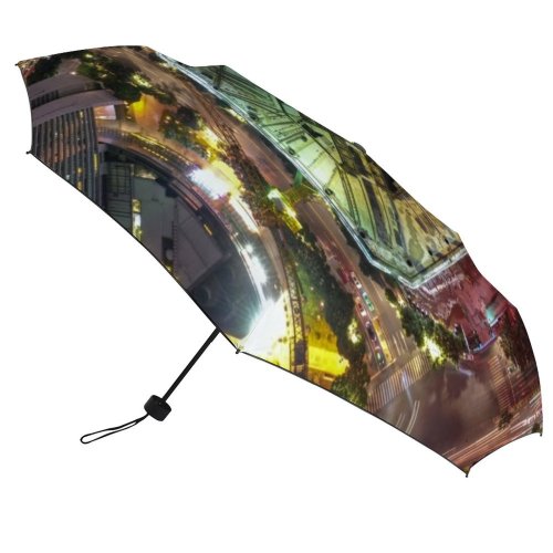 yanfind Umbrella Manual Sky Panoramic Famous Financial Downtown Street Exterior Travel Sunset Town Outdoors China Windproof waterproof anti-ultraviolet protection golf umbrella