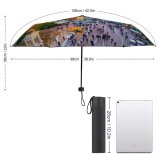 yanfind Umbrella Manual Space Old Walkway Ruin Place Journey High Scenics Exterior Ancient Cloudscape Townscape Windproof waterproof anti-ultraviolet protection golf umbrella