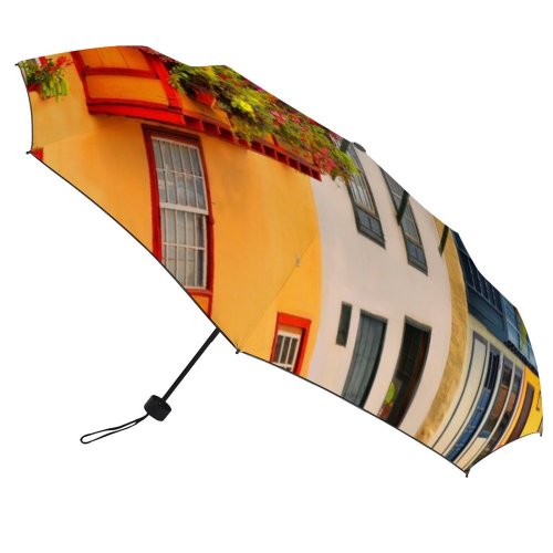 yanfind Umbrella Manual Santa Built Street Facade Window Exterior De Outdoors Islands Palma Building Architecture Windproof waterproof anti-ultraviolet protection golf umbrella