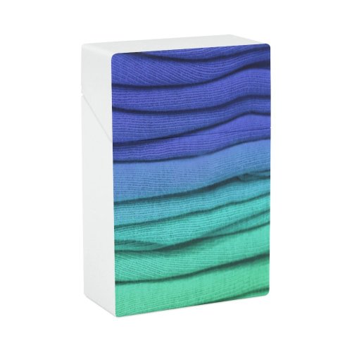 yanfind Cigarette Case Turquoise Stack Fashion Sweater Folded Choice Hard Plastic Crushproof Cigarette Case