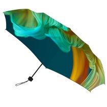 yanfind Umbrella Manual Natural Sewing Shiny Data Dimensional Digitally Ruffled Fiber Row Abstract Cable Space Windproof waterproof anti-ultraviolet protection golf umbrella