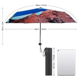 yanfind Umbrella Manual Powder Side Coral Scale Individuality Bioluminescence Andaman Sea Underwater Wild Gorgonian Windproof waterproof anti-ultraviolet protection golf umbrella