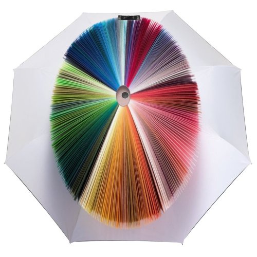 yanfind Umbrella Manual Space Growth Studio Heap Rainbow Directly Vitality High Pie Dimensional Imagination Spectrum Windproof waterproof anti-ultraviolet protection golf umbrella