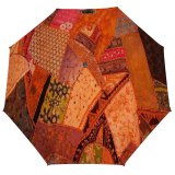 yanfind Umbrella Manual Old Nepal Bandage Ancient Sewing Cultures Fashioned Patchwork Craft Boho Cotton Decoration Windproof waterproof anti-ultraviolet protection golf umbrella