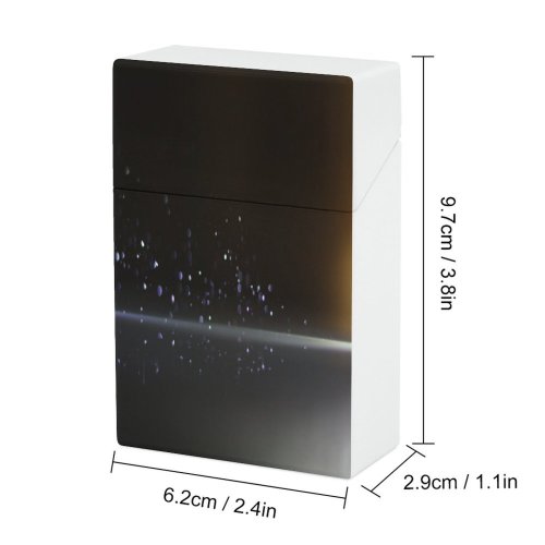 yanfind Cigarette Case Space Glowing Idyllic Beauty Awe Defocused Vitality Dimensional Natural Shiny Reflection Hard Plastic Crushproof Cigarette Case