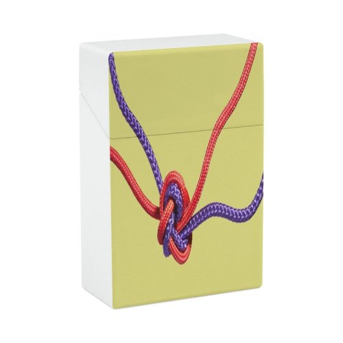 yanfind Cigarette Case Toughness Strength Intertwined Fastening Studio Tied Unity Friendship Shot Togetherness Knot Still Hard Plastic Crushproof Cigarette Case