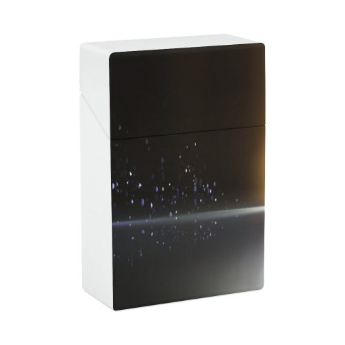 yanfind Cigarette Case Space Glowing Idyllic Beauty Awe Defocused Vitality Dimensional Natural Shiny Reflection Hard Plastic Crushproof Cigarette Case