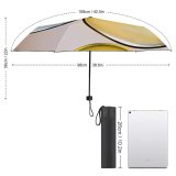 yanfind Umbrella Manual Beauty Cambridgeshire Floating Refraction Creativity Liquid Natural Shiny Vibrant Art Drop Windproof waterproof anti-ultraviolet protection golf umbrella