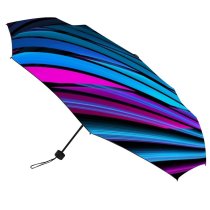 yanfind Umbrella Manual Shiny Simplicity Liquid Twisted Curled Dimensional Futuristic Outer Art Abstract Vitality Space Windproof waterproof anti-ultraviolet protection golf umbrella