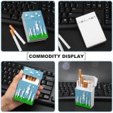 yanfind Cigarette Case Children Insect Cheerful Soccer Fun Outdoors Butterfly Silhouette Running Playing Boys Daisy Hard Plastic Crushproof Cigarette Case
