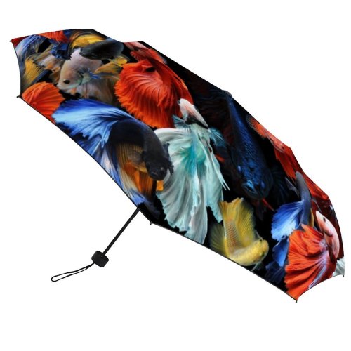 yanfind Umbrella Manual Fish Digital Undersea Montage Alertness Generated Sea Exoticism Composite Natural Underwater Togetherness Windproof waterproof anti-ultraviolet protection golf umbrella