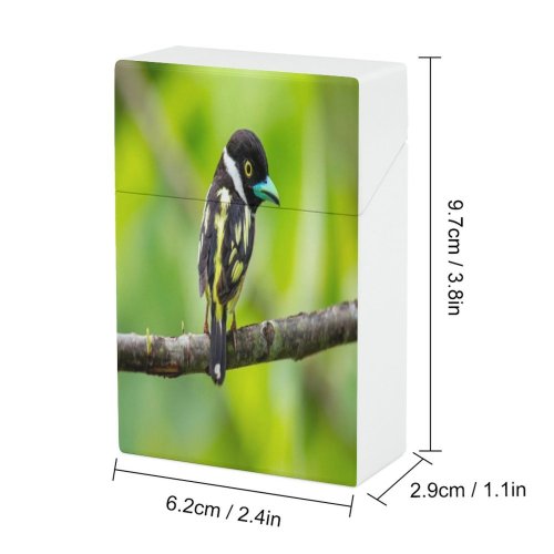 yanfind Cigarette Case Cute Social Stage Perching Wing Throat Tree Issues Beauty Awe Fragility Wilderness Hard Plastic Crushproof Cigarette Case