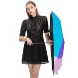 yanfind Umbrella Manual Headshot Effects Blank CMYK Expression Illusion Natural Spectrum Photographic Oregon Portrait Silhouette Windproof waterproof anti-ultraviolet protection golf umbrella