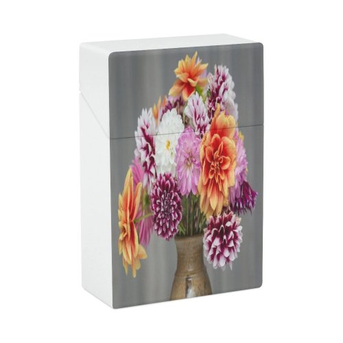 yanfind Cigarette Case Vase Bouquet Beauty Dahlia Fragility Bunch Autumn Foreground Focus Selective Decoration Petal Hard Plastic Crushproof Cigarette Case