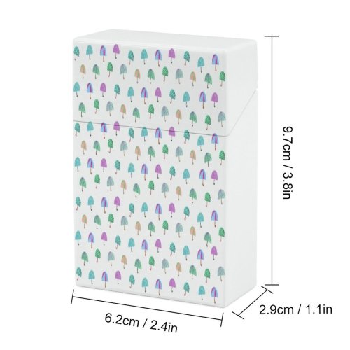 yanfind Cigarette Case Cheerful Beach Decoration Umbrella Vibrant Craft Imagination Art Creativity Design Abundance Ideas Hard Plastic Crushproof Cigarette Case