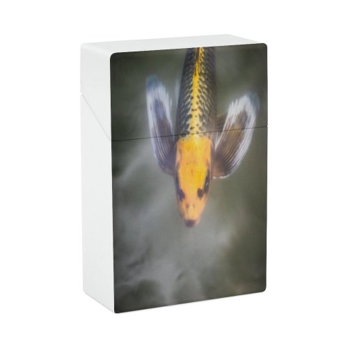 yanfind Cigarette Case Space Enjoyment Non Relaxation Tranquility Japanese Fish Living Beauty Carp Underwater Australia Hard Plastic Crushproof Cigarette Case
