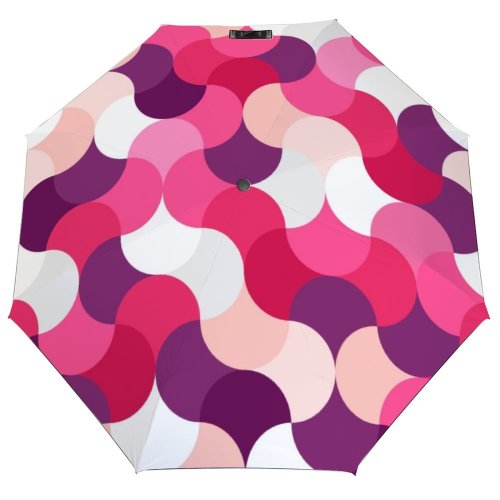 yanfind Umbrella Manual Direction Tile Imagination Swatch Decor Seamless Simplicity Fun Art Decoration Windproof waterproof anti-ultraviolet protection golf umbrella