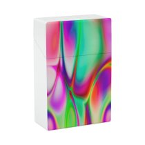 yanfind Cigarette Case Gasoline Glowing Social Oyster Futuristic Smooth Issues Hologram Neon Vitality Generated Hard Plastic Crushproof Cigarette Case