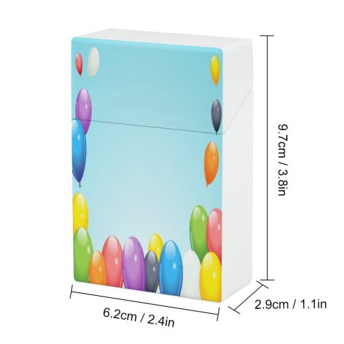 yanfind Cigarette Case Cheerful Fun Purple Happiness Decoration Birthday Cloud Toy Anniversary Translucent Joy Party Hard Plastic Crushproof Cigarette Case