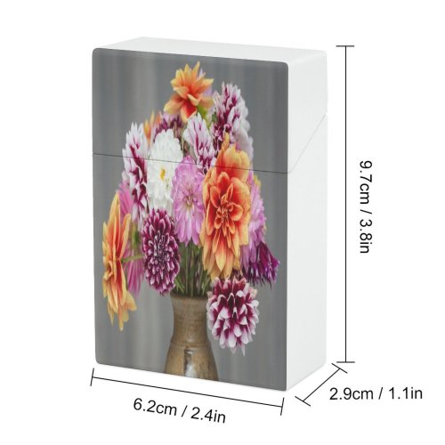 yanfind Cigarette Case Vase Bouquet Beauty Dahlia Fragility Bunch Autumn Foreground Focus Selective Decoration Petal Hard Plastic Crushproof Cigarette Case