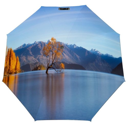 yanfind Umbrella Manual Island Tranquility Idyllic Tree Place Range Leaf Beauty Scenics Springtime Windproof waterproof anti-ultraviolet protection golf umbrella