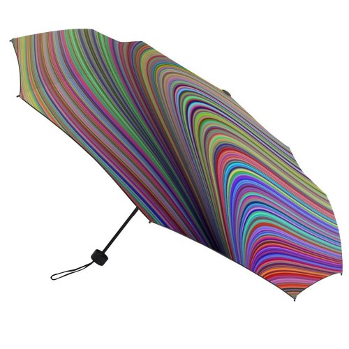 yanfind Umbrella Manual Digital Generated Composite Dimensional Art Wave Digitally Multiple Abstract UK Design Exposure Windproof waterproof anti-ultraviolet protection golf umbrella