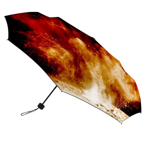 yanfind Umbrella Manual Bizarre Issues Changing Shot Physical Abstract Motion Comunidad Autonoma Strength Fire Windproof waterproof anti-ultraviolet protection golf umbrella
