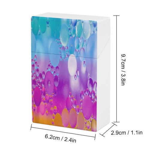 yanfind Cigarette Case Soap Transparent Beauty Fragility Floating Countries Liquid Sud Purity Art Qatar Drop Hard Plastic Crushproof Cigarette Case